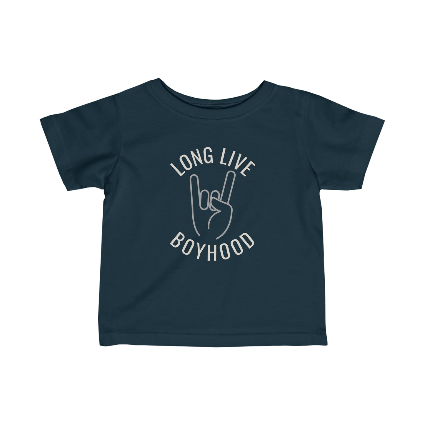 LONG LIVE BOYHOOD infant t-shirt - Navy