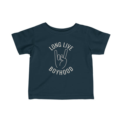 LONG LIVE BOYHOOD infant t-shirt - Navy